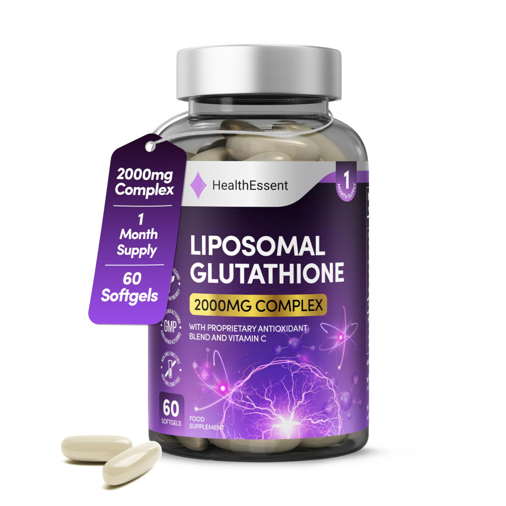 Photos - Vitamins & Minerals HealthEssent Liposomal Glutathione, Superior Bioavailability 2000mg Blend, with