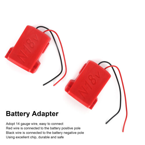 18V Akku-Adapterstation für Power Mount, Rot, ABS-Material 2