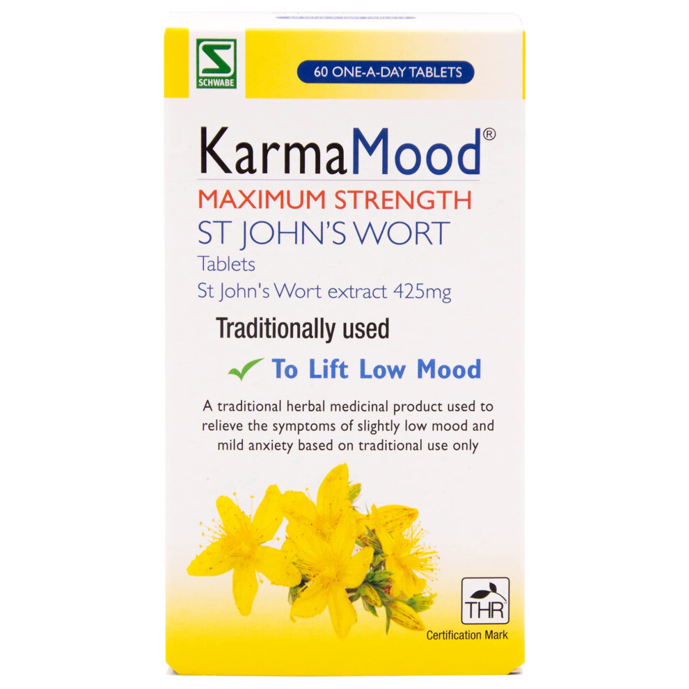 Photos - Vitamins & Minerals as-Schwabe Schwabe KarmaMood Maximum Strength - St John's Wort Extract 425mg - Traditional 