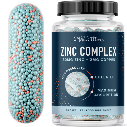 Zinc 30mg Microbeadlets with Copper | Highly Absorbable Zinc