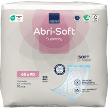 ABENA Abri-Soft Superdry Disposable Incontinence Bed Pads, Eco-Labelled Underpad