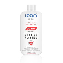 ican london isopropyl rubbing Alcohol 99.9% First aid Antiseptic Disinfectant 100ml