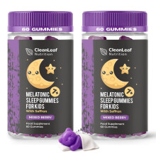 Twin Pack Natural Sleep Support Gummies for Kids - Melatonic Formula for Restful Nights, Childrens Sleep Gummies Promoting Natural Melatonin Producti