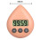 JINGT Timer, Waterdichte Douchetimer, Timer, Badkamertimer Oranje 4