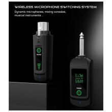 2.4G Bekabelde Naar Draadloze Microfoontransceiver, Dynamische Microfooncapsule, Audiomixer, PA-Systeem 6,35 mm UHF XLR-Adapter