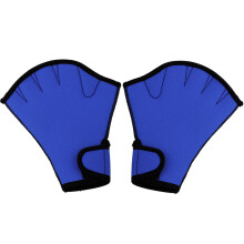 (S) 1 Pair Swimming Gloves Aquatic Fitness Water Resistance Aqua Fit Paddle Training Fingerless Gloves