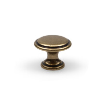 30mm Antique Brass Round Knobs Rustic Pull
