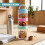 GEEZY GEEZY 3Pc Stackable Snack Pots Travel Food Container Storage Organiser Tower Handle 10