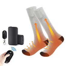 Meias térmicas recarregáveis elétricas com tecnologia de absorção de umidade e 3 níveis de aquecimento, ideais para esportes de inverno como