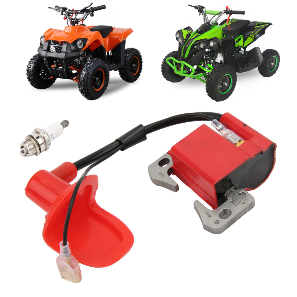 52Mm Ignition Coil & L7t Spark Plug Kit For 47Cc 49Cc 2 Stroke Atv Go Kart 4271391489248