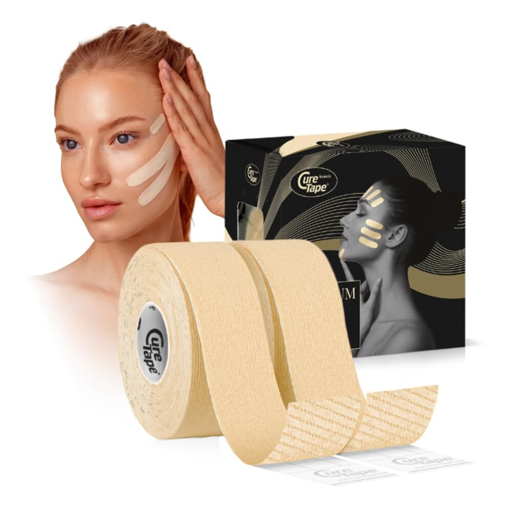 Curetape Beauty Kinesiology Tape | Anti-Wrinkle Face Tape | Face Lift Tape For T