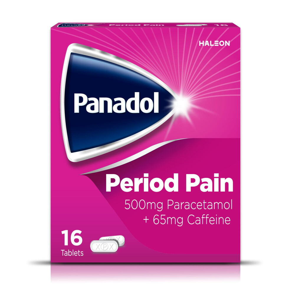 Panadol Period Pain Tablets, Contain 500Mg Paracetamol Tablets With