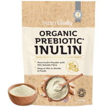 Organic Inulin Powder - 250g Prebiotic Fibre for Gut Health, Natural