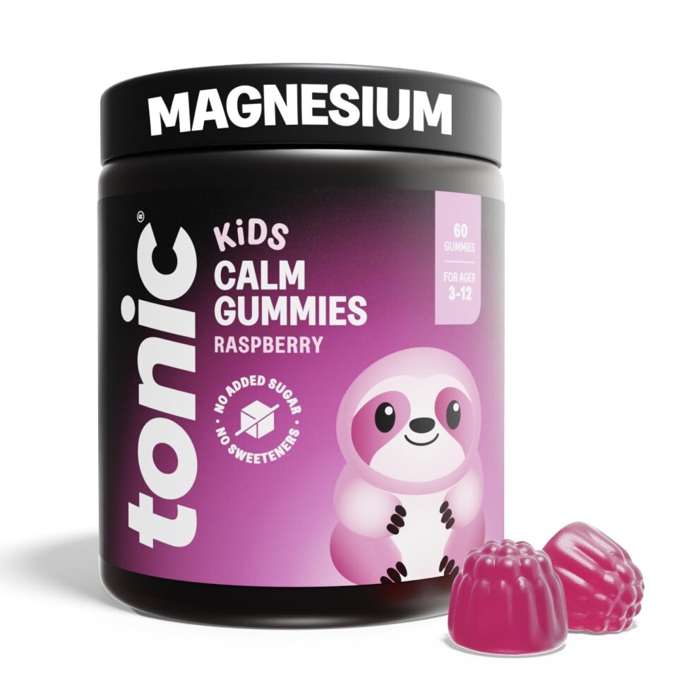 Tonic Health Kids Magnesium Gummies - 120Mg Magnesium Citrate For Children, Ashw