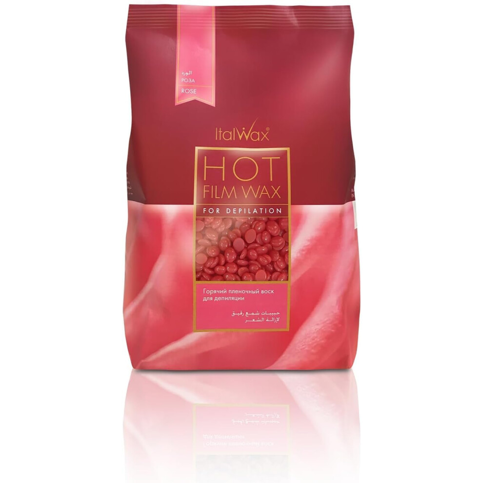 Italwax Rose | 500G / 1.1Lb | Hard Wax Beads For Hair
