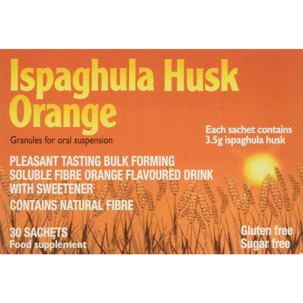 Ispaghula Husk Orange Drink Sachets, Pack Of 30