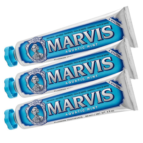 Marvis Marvis Toothpaste Aquatic Mint 3|pack (3x 85ml)