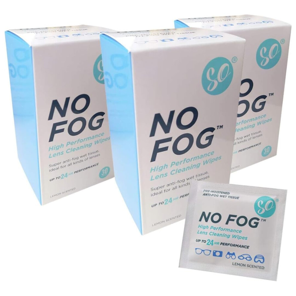 So No Fog Anti|Fog Wipes Steamed Up Glasses Glasses Cleaning Lens Cleaning
