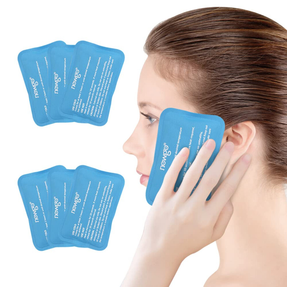 Newgo Ice Pack For Injuries Reusable 6Pcs Reusable Hot Cold Therapy Small