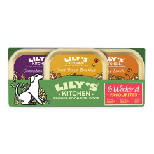 Lily's Kitchen Natural Adult Wet Dog Food Trays Weekend Favourites Mixed Pack 6
