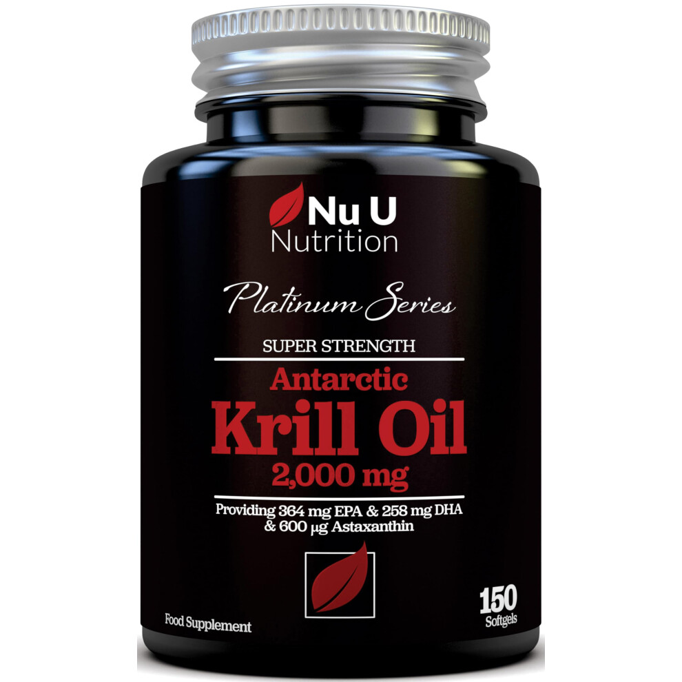 Photos - Vitamins & Minerals Antarctic Krill Oil Super Strength 2000mg - 150 Softgels Capsules - with Astaxan