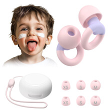 JUSTRVN Kids Ear Plugs(6+yrs)-2 Pairs of Reusable Noise Reduction Earplugs for S