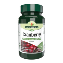 Natures Aid Cranberry 5000mg – High Strength Tablets – Supports Urinary Tract He