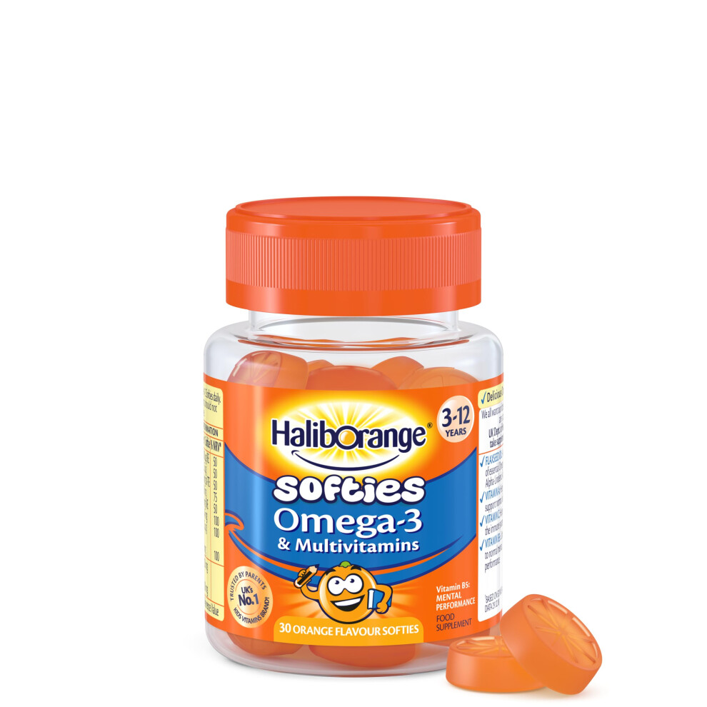 Haliborange Orange Halib Omega-3 And Multivitamins 30 Flavour Softies
