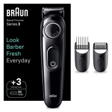 Braun Series 3 Beard Trimmer Men with 3 Styling Tools for Beard