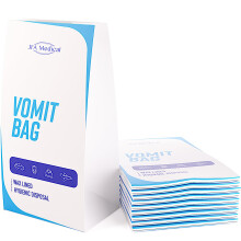 JFA Medical Disposable Travel Sick/Vomit Bags – Pack of 10