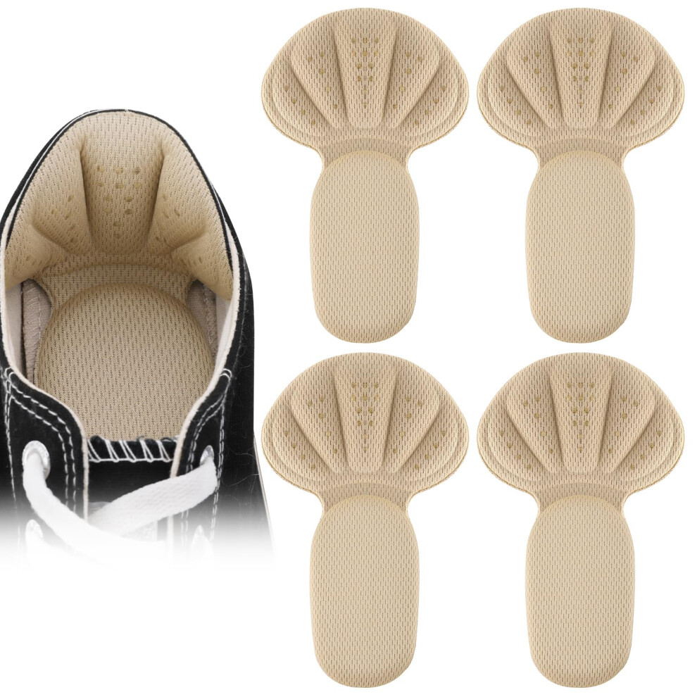 Sibba Sponge Heel Cushion Heel Grips Shoes Pads, Self-Adhesive Heel Cushion Inserts For Shoe Too Big, Soft Mesh Heel Grips Pads, Thick Back Insoles A