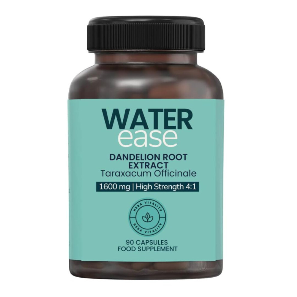 Hera Vitality Waterease Dandelion Root Capsules Â High Strength 1600 Mg 90 Vegan Capsules