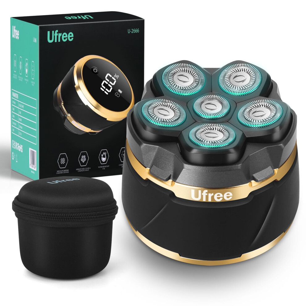 Ufree Head Shavers For Bald Men, Electric Shavers Razor, Rechargeable