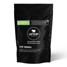 LactoJoy Lactase Tablets | Helps with Lactose Intolerance | 240 Pcs. Refill of E