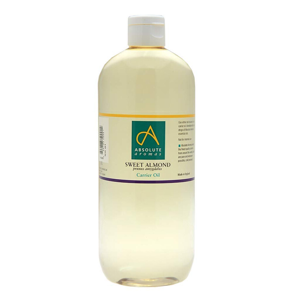 Absolute Aromas Sweet Almond Oil 1L | Pure Natural Cruelty|Free. Vegan No