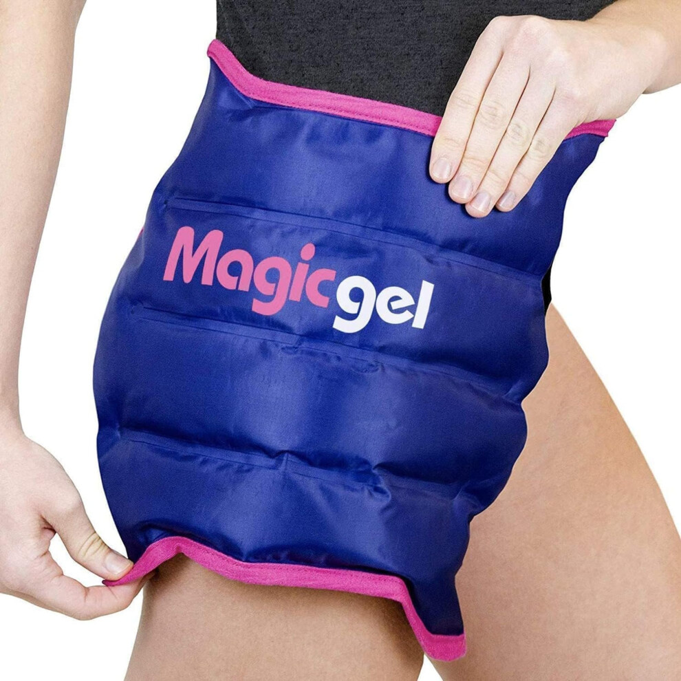 Magic Gel Hip Ice Pack Wrap - Reusable Cold Pack For Hip Bursitis, Hip Replacement Surgery And Hip Flexor Pain. Hip Ice Wrap For Inflammation, Swelli