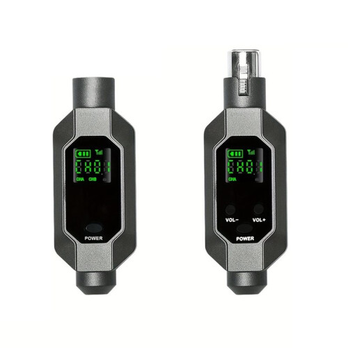 Wireless Microphone Converter XLR Transmitter and Receiver Microphone Wireless System for Dynamic Microphone A 2