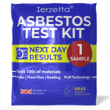 Asbestos Test Kit (1 Sample Only), FAST NEXT DAY Results Asbestos Testing Kit for UK DIY Home with UKAS Lab Fee, Easy Instructions, Return Postage, A