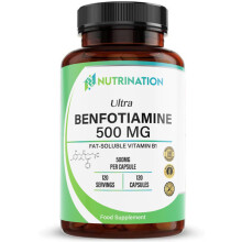 Benfotiamine 500mg x 120 Capsule | 4 Months Supply | Fat Soluble