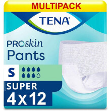 Tena Pants ProSkin Super Small | Incontinence Pants- 4 Packs of 12