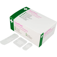 Safety First Aid Group HypaPlast Clear Washproof Assorted (Pack of 100)