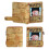 Anime Unisex Casual Bi-Fold Short Slim Wallet, Khaki, 1 3