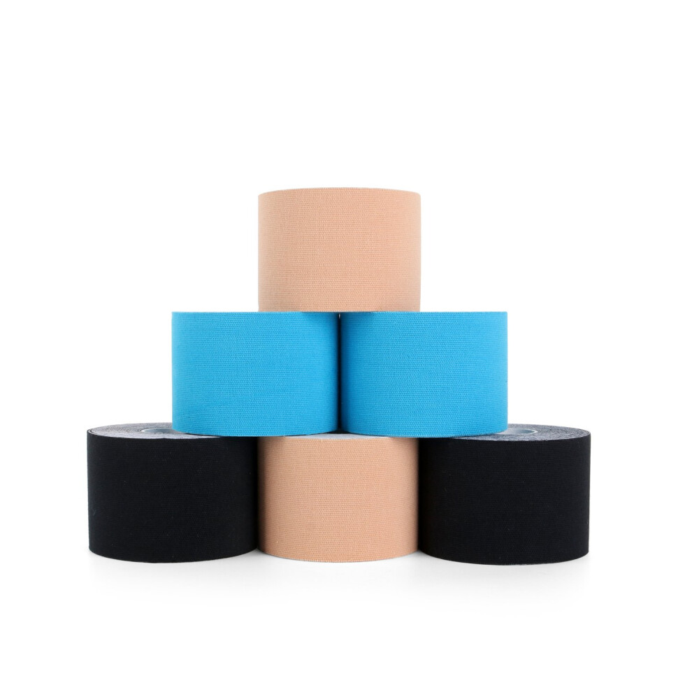 Superbe Kinesiology Tapes 6 Rolls Waterproof Physio Tape Muscle Tape For Injured Muscle