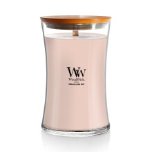WoodWick Large Hourglass Scented Candle | Vanilla & Sea Salt | with