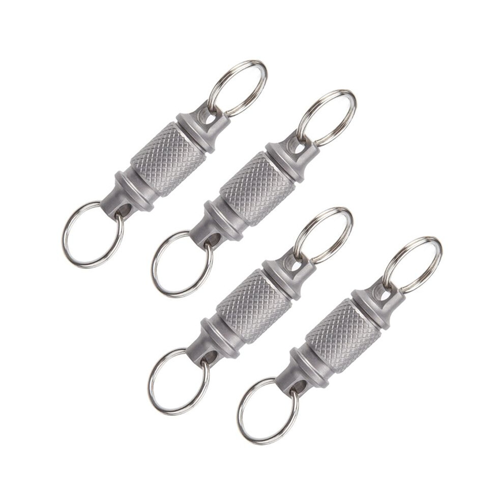 Titanium Quick Release Swivel Keychain, Pull Apart Detachable Keychain Heavy Duty Car Key Holder 4Pcs 6031559321661