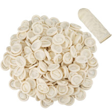 G2PLUS 200PCS Waterproof Latex Finger Cots: White Finger Protectors
