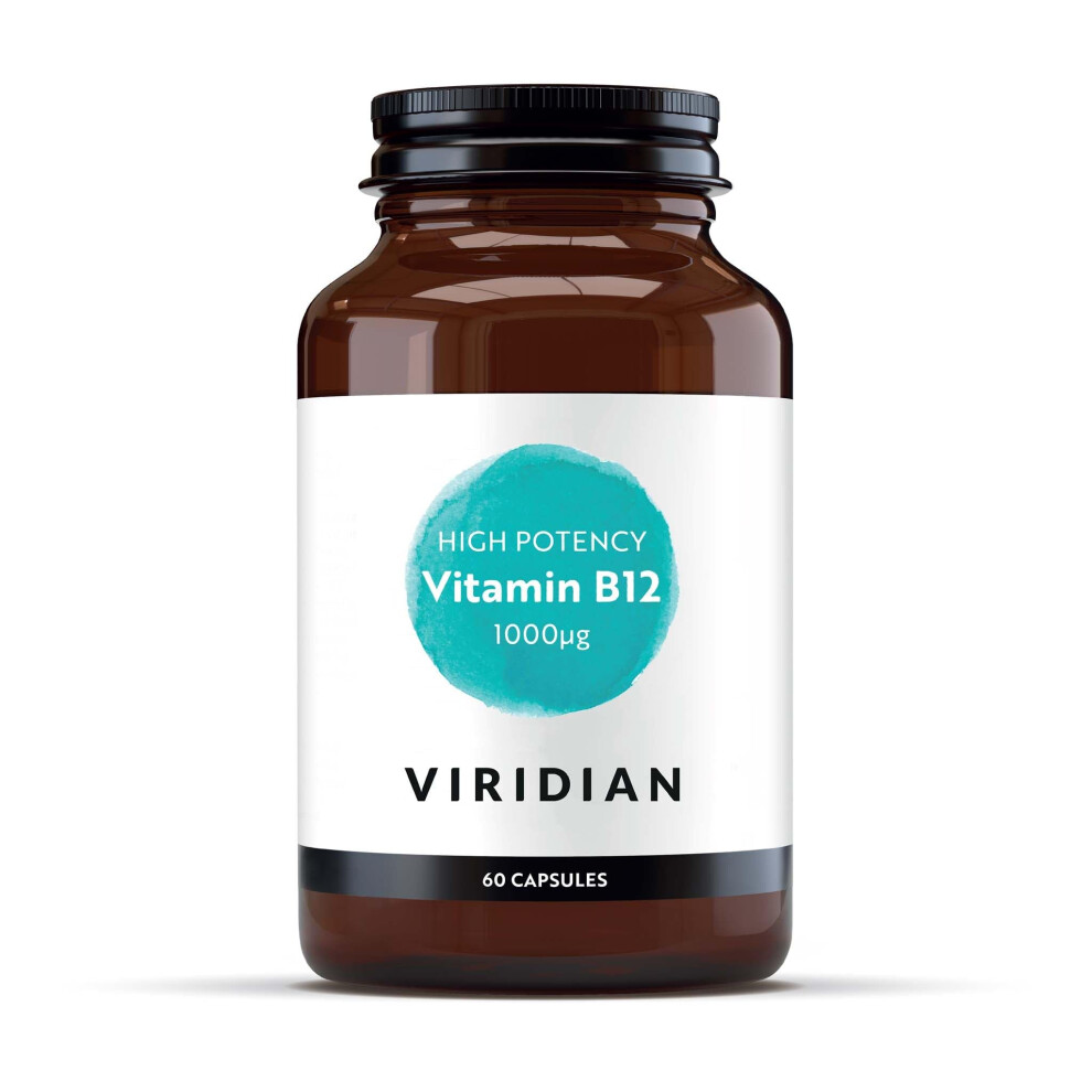 Viridian - Vitamin B12 1000Î¼G, High Potency - 60 Caps | Two Active Forms Of B12 | Normal Red Blood Cell Formation, Immune Support | Reduce Tiredness