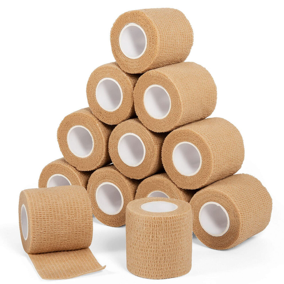 Sagafly Cohesive Bandage Wrap 2" X 5 Yards Self Adherent Vet Wrap 5Cm