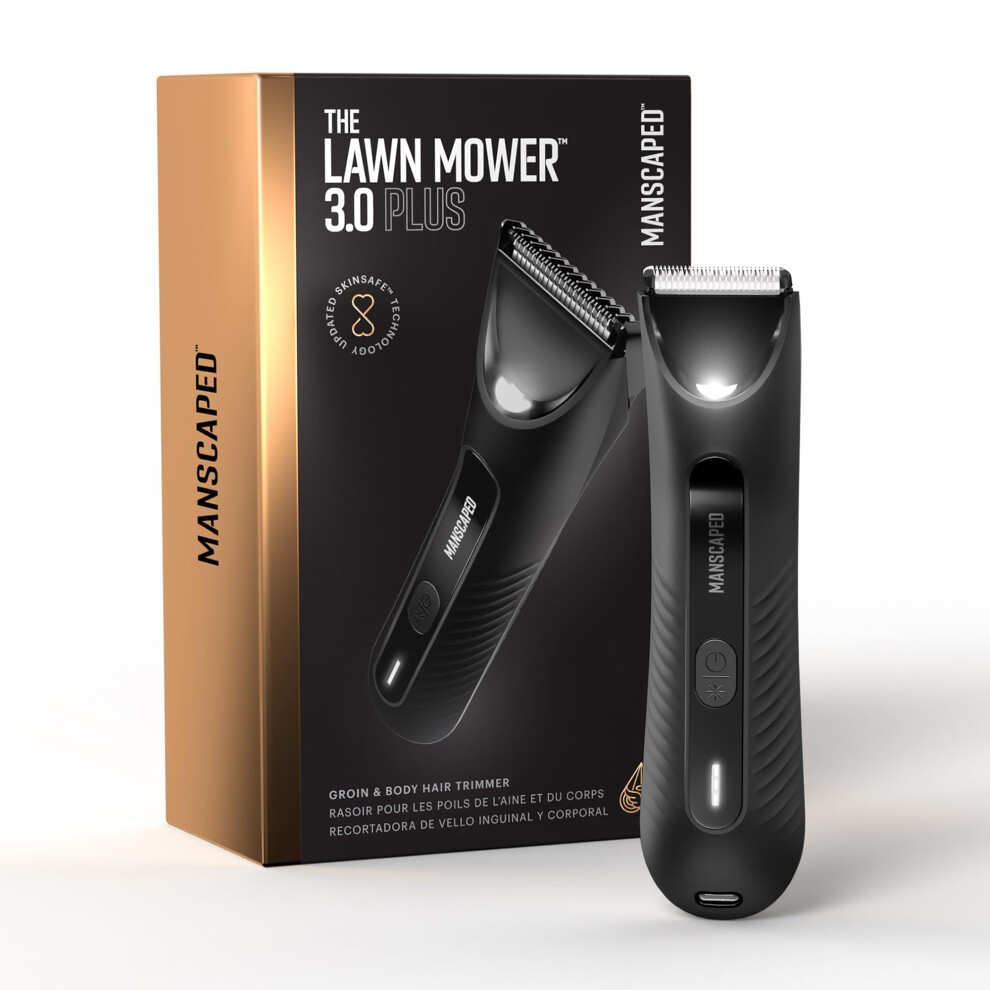 Photos - Hair Clipper MANSCAPED The Lawn Mower 3.0 Plus Groin & Body Hair Trimmer â Updated SkinSafe Trimmer Blade, Waterproof Wet/Dry Groomer,