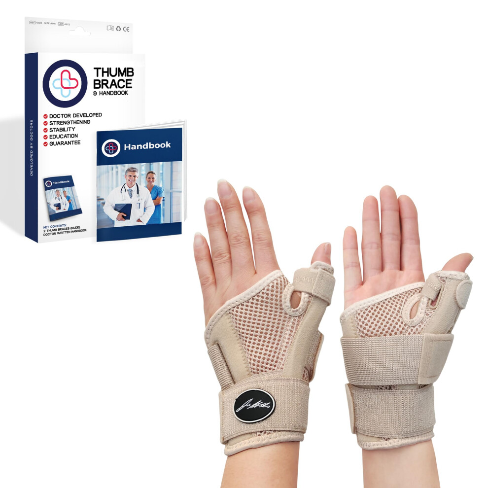 Dr. Arthritis Doctor Developed Thumb Support Brace & Handbook/Trigger Thumb Brace/Support For Arthritis Thumb